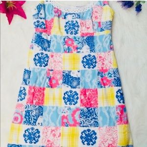 Lilly Pulitzer Tie Patchwork Dress